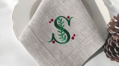 Nakışlı Keten Peçete (Kişiye Özel)