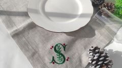 Nakışlı Keten Peçete (Kişiye Özel)