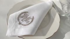 Nakışlı Keten Peçete (Kişiye Özel)